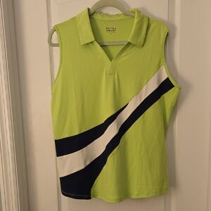 Bette & Court XL Golf Tennis Pickleball Sleeveless Collared Top
